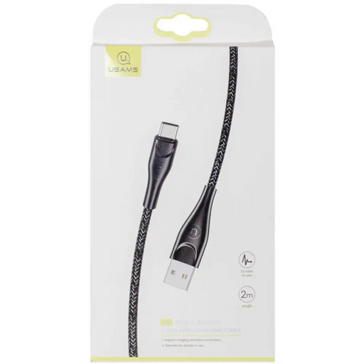 Кабел Usams U41 Type-C SJ395USB01 2м черен