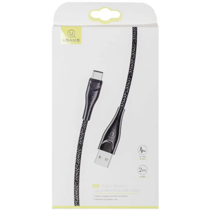 Кабел Usams U41 Type-C SJ395USB01 2м черен