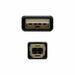 Кабел USB 2.0 A към USB B NANOCABLE 10.01.1203 Черен 3 m (1
