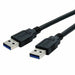 Кабел USB 3.0 A към USB A NANOCABLE 10.01.1002 BK Черен 2 m