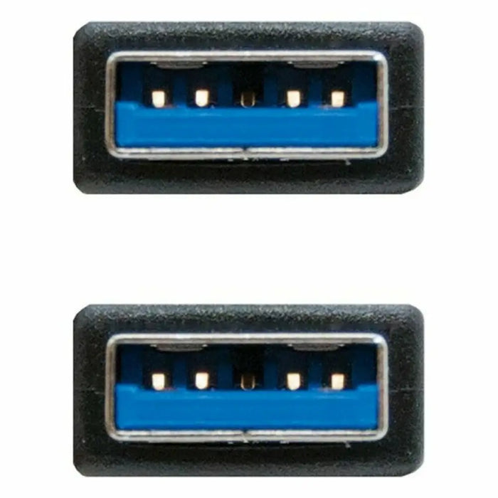Кабел USB 3.0 A към USB A NANOCABLE 10.01.1002 BK Черен 2 m