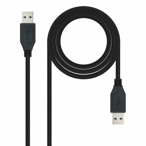 Кабел USB 3.0 A към USB A NANOCABLE 10.01.1002 BK Черен 2 m
