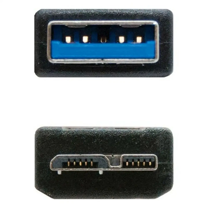 Кабел USB 3.0 A към микро USB B NANOCABLE 10.01.110-BK