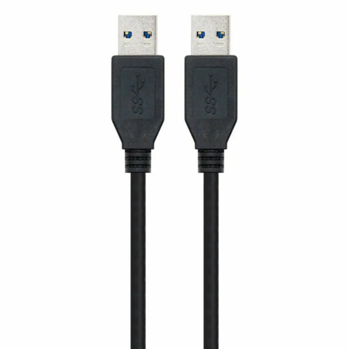 Кабел USB 3.0 A към USB A NANOCABLE 10.01.1002 BK Черен 2 m