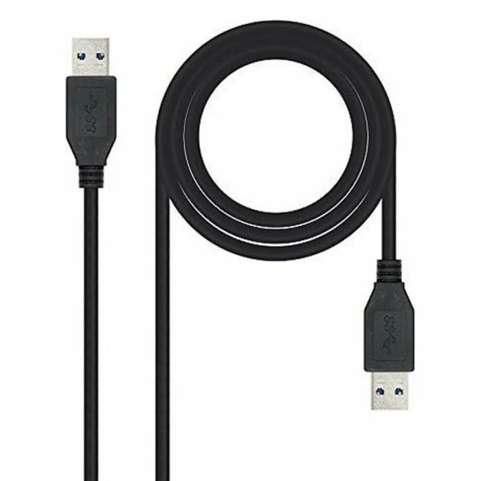 Кабел USB 3.0 A към USB A NANOCABLE 10.01.1002 BK Черен 2 m