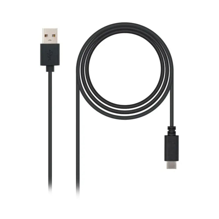 Кабел USB A към USB C NANOCABLE 10.01.210 Черен