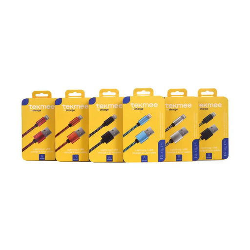 КАБЕЛ USB A TO LIGHTNING 1 M 1.7A TEKMEE