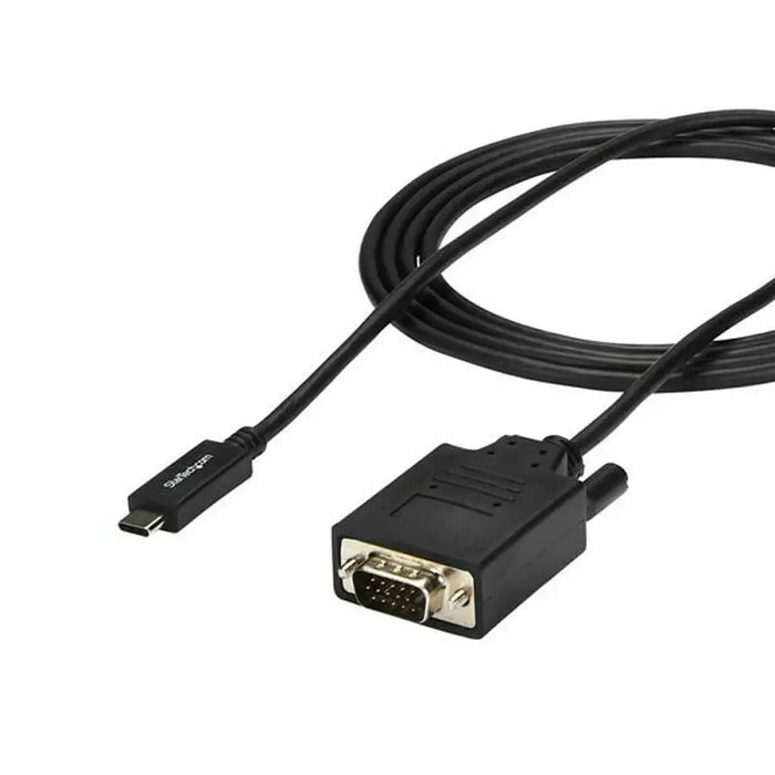 Кабел USB C към VGA Startech CDP2VGAMM2MB (2 m) Черен