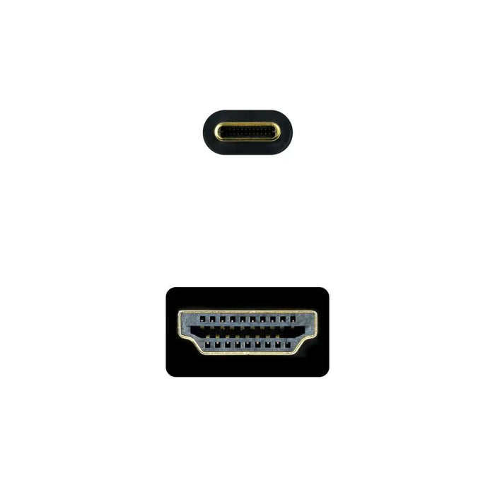 Кабел USB-C към HDMI NANOCABLE 10.15.5102 1,8 m Черен