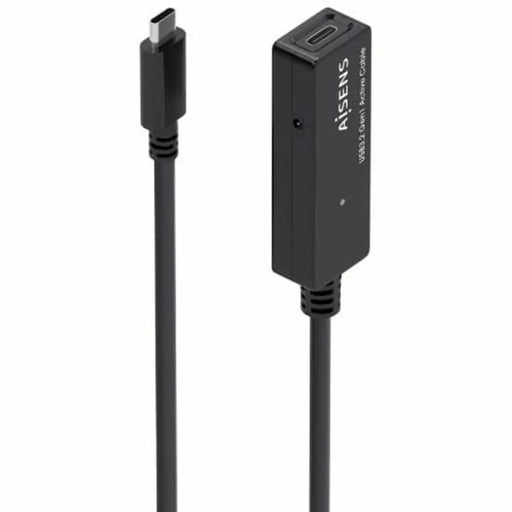 Кабел USB-C към USB-C Aisens A107-0869 Черен Удължител 5 m