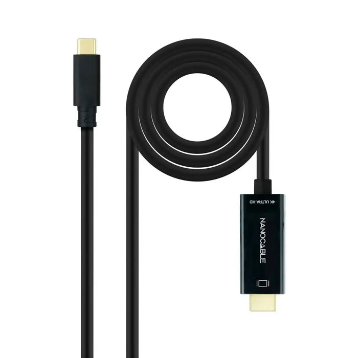 Кабел USB-C към HDMI NANOCABLE 10.15.5102 1,8 m Черен