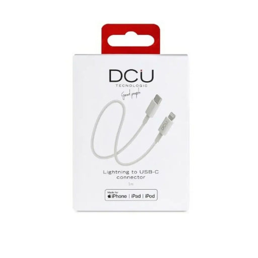 Кабел USB C към Lightning iPhone DCU 1 Бял 1 m
