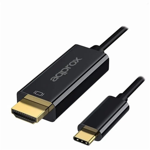 Кабел USB-C към HDMI approx! APPC52 Черен 4K Ultra HD