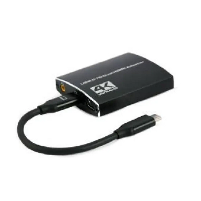 Кабел USB-C към HDMI GEMBIRD A-CM-HDMIF2-01 Черен