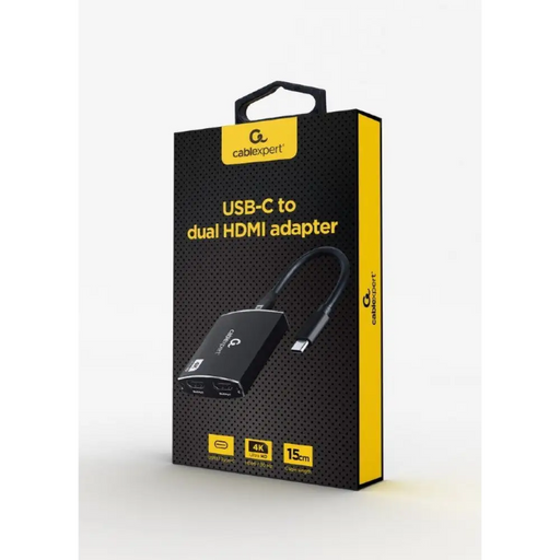 Кабел USB-C към HDMI GEMBIRD A-CM-HDMIF2-01 Черен