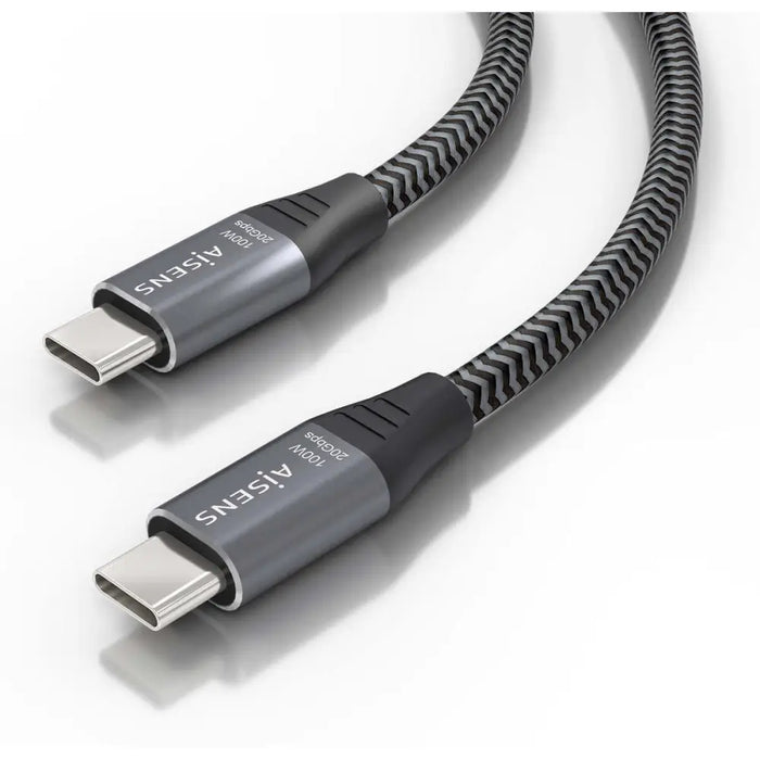 Кабел USB-C към USB-C Aisens A107-0875 Сив 3 m