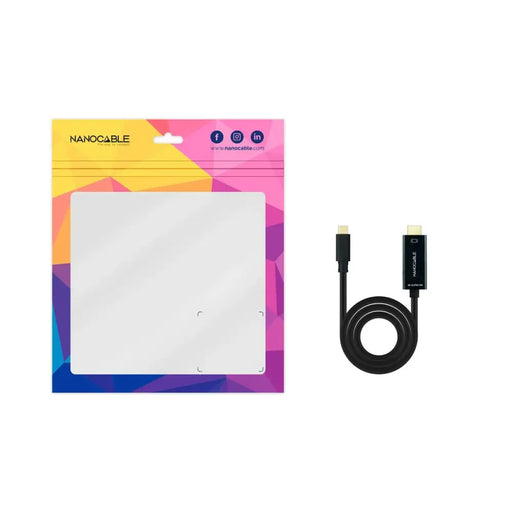 Кабел USB-C към HDMI NANOCABLE 10.15.5102 1,8 m Черен