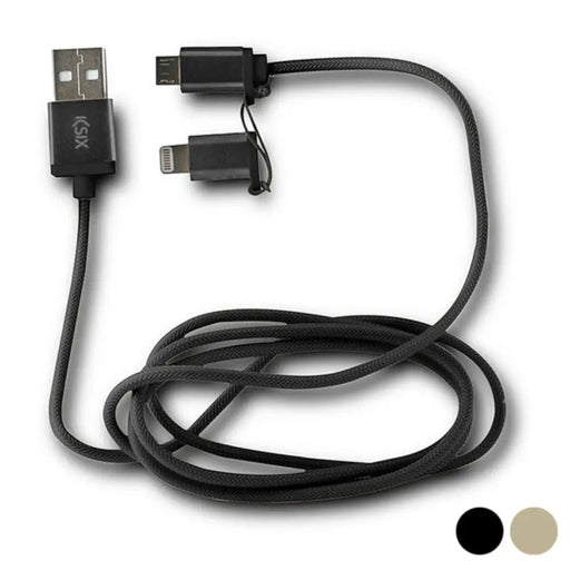 Кабел USB към Micro USB и Lightning KSIX