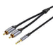 Кабел Vention BCNBF 2x RCA (Cinch) към 3.5mm жак 1m сив