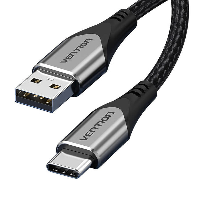 Кабел Vention CODHG USB-A 2.0 към USB-C 3A 1.5m сив