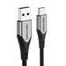 Кабел Vention CODHI USB-A 2.0 към USB-C 3A 3m сив