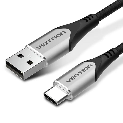 Кабел Vention Cotton Braided USB 2.0 A мъжки към C мъжки 3A