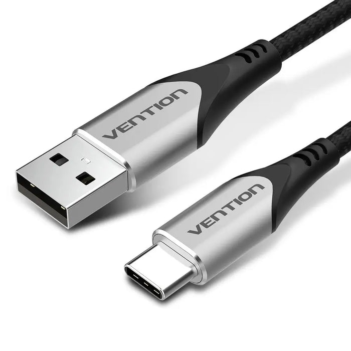 Кабел Vention Cotton Braided USB 2.0 A мъжки към C мъжки 3A