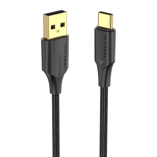 Кабел Vention CTFBF USB 2.0 към USB - C LED 3A 1m черен