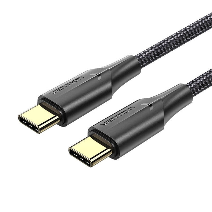 Кабел Vention TAUBH USB-C 2.0 към USB-C 3A 2m LED черен