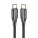 Кабел Vention TAUBH USB-C 2.0 към USB-C 3A 2m LED черен