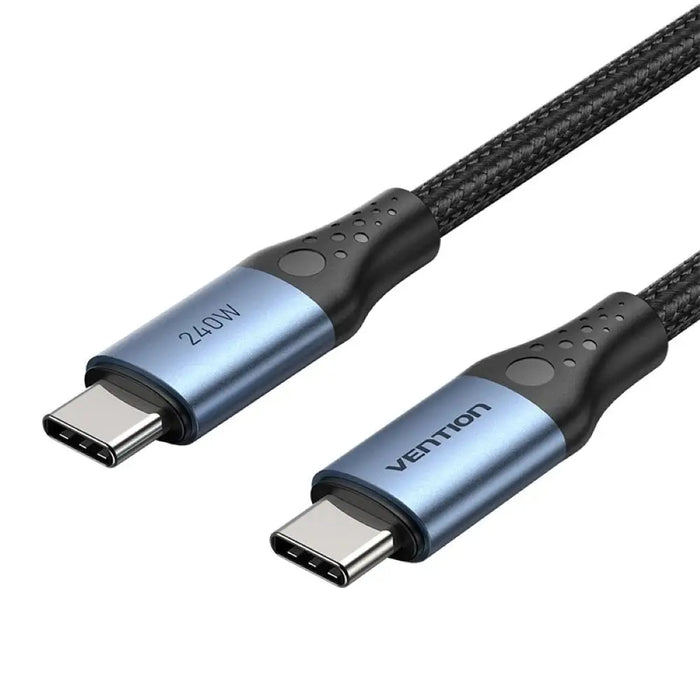 Кабел Vention USB 2.0 5A 240W 1m ЧЕРЕН USB-C към C