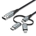 Кабел Vention USB 2.0 A мъжки към 3-в-1