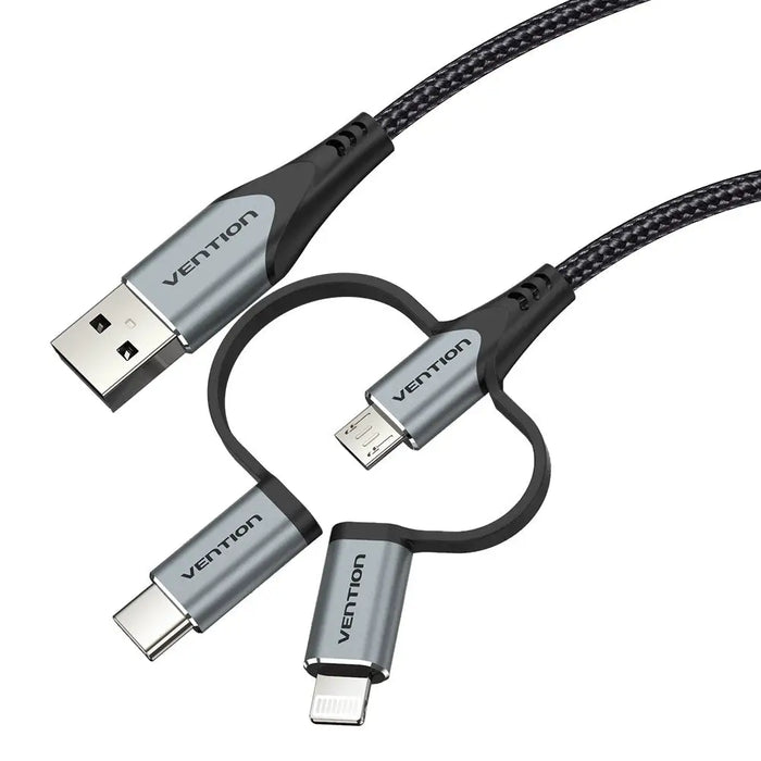 Кабел Vention USB 2.0 A мъжки към 3-в-1