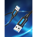Кабел Vention USB 3.0 A мъжки към A мъжки 0.5M черен PVC тип