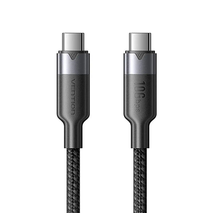 Кабел Vention USB 3.2 5A 10Gbps 1m BK USB-C към C