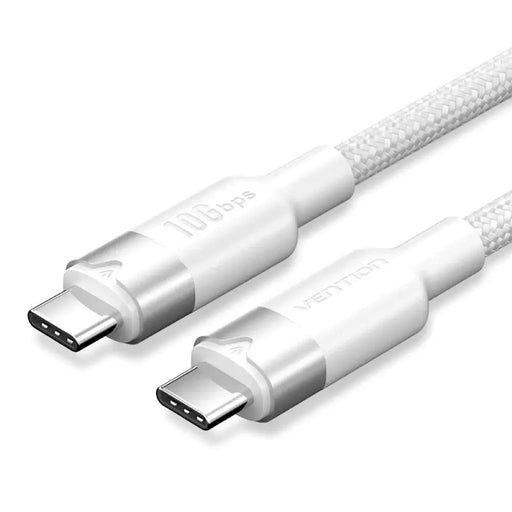 Кабел Vention USB 3.2 5A 10Gbps 1m WH USB-C към C