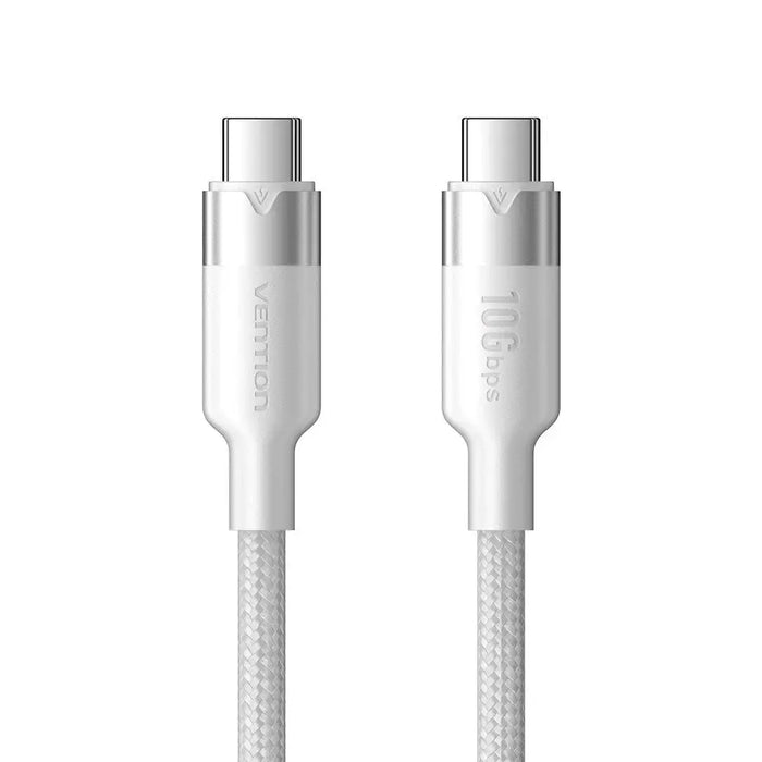 Кабел Vention USB 3.2 5A 10Gbps 1m WH USB-C към C