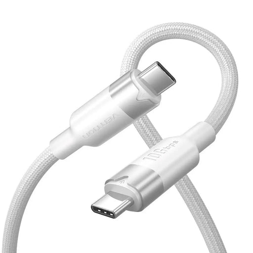 Кабел Vention USB 3.2 5A 10Gbps 1m WH USB-C към C