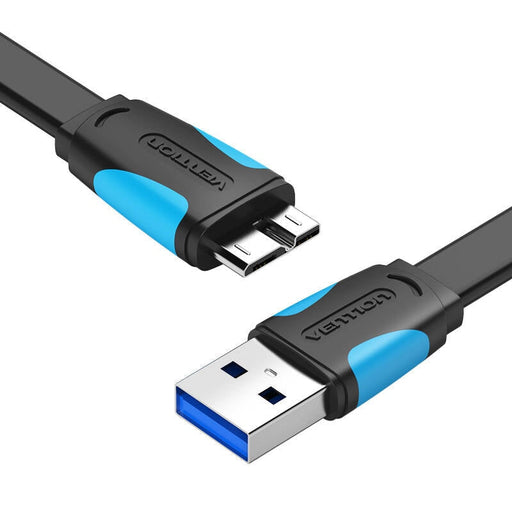 Кабел Vention VAS-A12-B025 USB-A 3.0 към Micro-B 0.25m черен