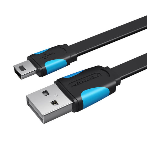 Кабел Vention VAS-A14-B050 USB-А 2.0 към MiniUSB 0.5m черен