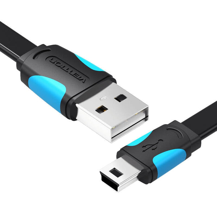 Кабел Vention VAS-A14-B050 USB-А 2.0 към MiniUSB 0.5m черен