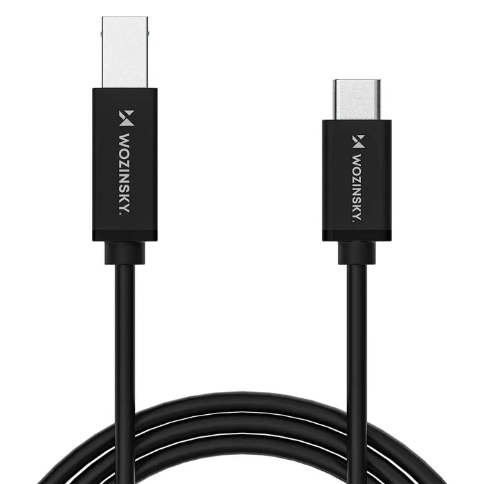 Кабел Wozinsky WKDDY1S USB-B - USB-C 1 м - Черен