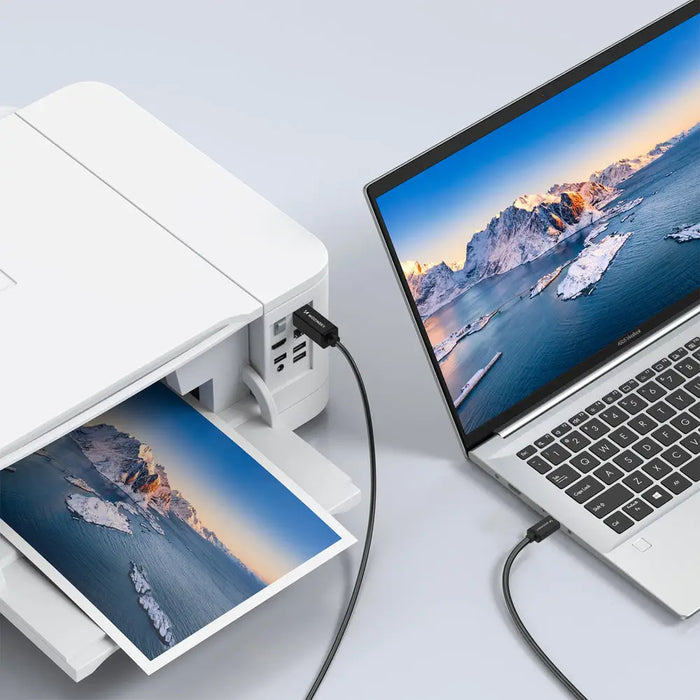 Кабел Wozinsky WKDDY1S USB-B - USB-C 1 м - Черен