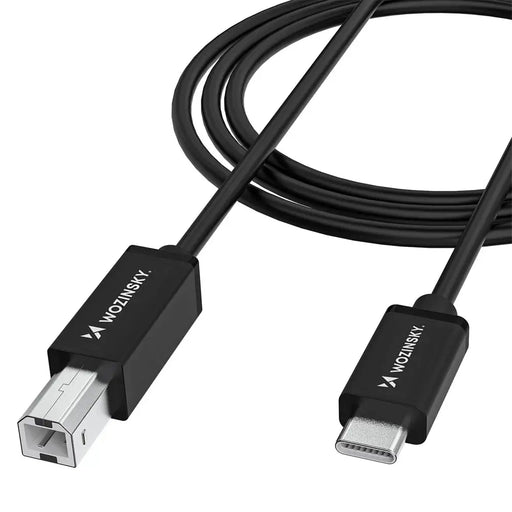 Кабел Wozinsky WKDDY2S USB-B - USB-C 2 м - Черен