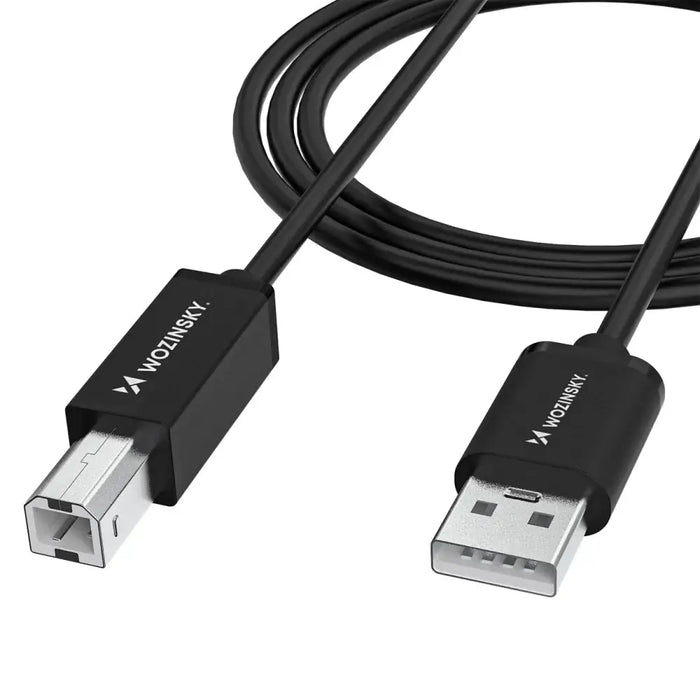 Кабел Wozinsky WKDDY3S USB-B - USB-A 480Mb/s 2 м - черен