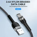 Кабел Wozinsky WNBAC1 USB-A / USB-C 2.4A 1m черен