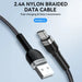 Кабел Wozinsky WNBAC2 USB-A / USB-C 2.4A 2m черен