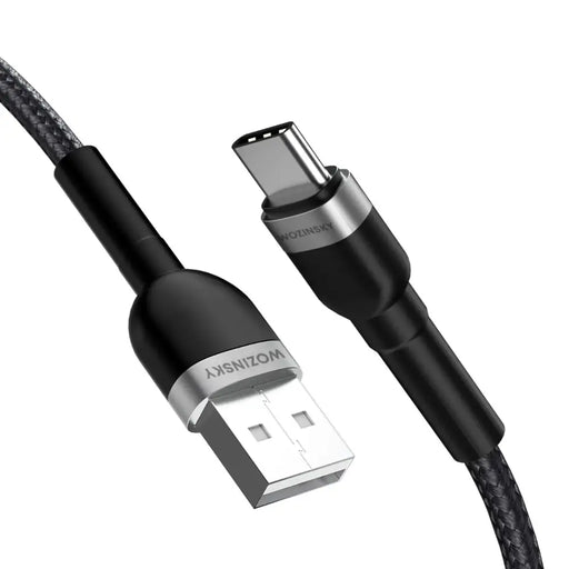 Кабел Wozinsky WNBAC2 USB-A / USB-C 2.4A 2m черен