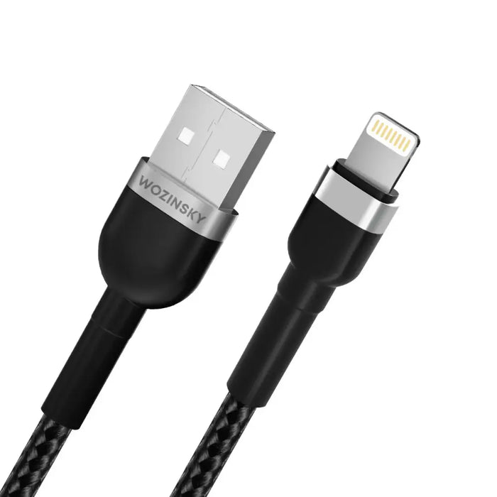 Кабел Wozinsky WNBAL2 USB-A / Lightning 2.4A 2m черен