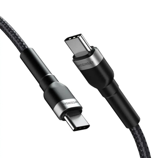 Кабел Wozinsky WNBCC1 USB-C / USB-C PD 65W 1m черен